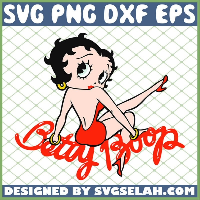 Betty Boop SVG Cartoon SVG PNG DXF EPS Design Cut Files Image