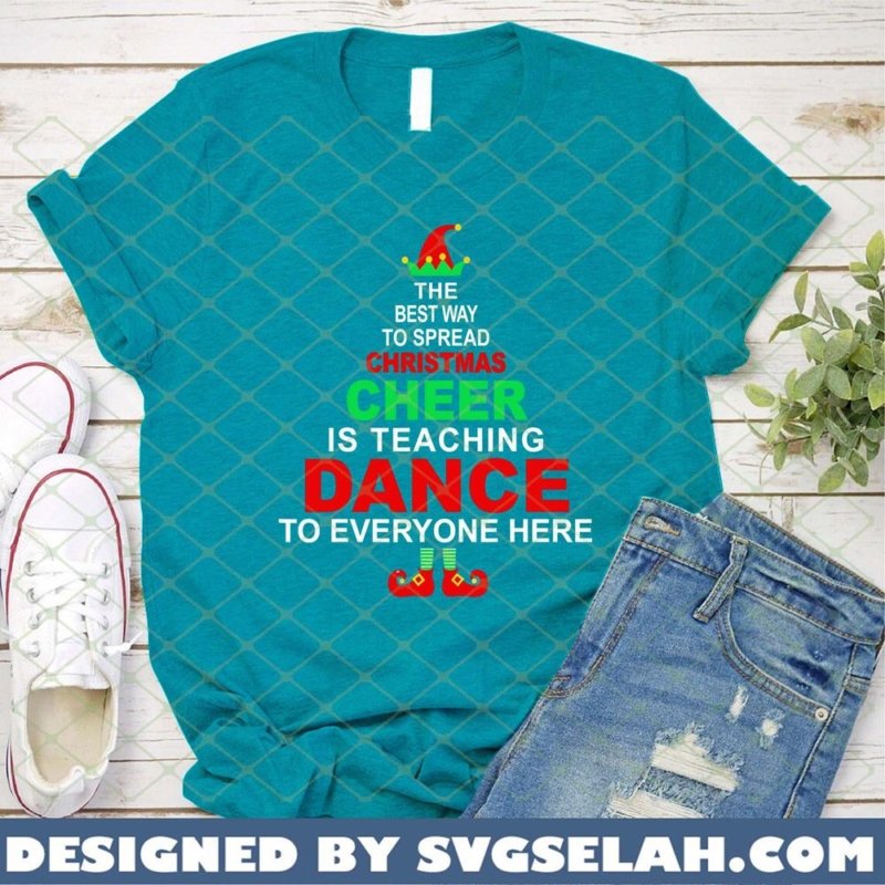 Dance Teacher Christmas Cheer Is Teaching Dane Svg Png Dxf Eps