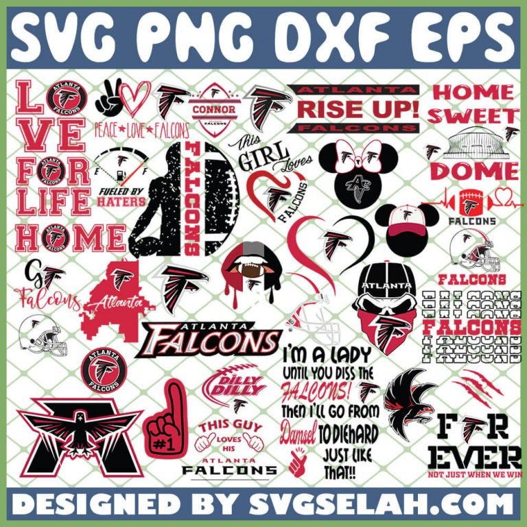 Atlanta Falcons Svg Nfl Team Logos Svg Bundle Png Dxf Eps Design