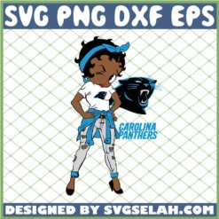 Betty Boop Carolina Panthers NFL Logo Teams Football SVG PNG DXF EPS 1