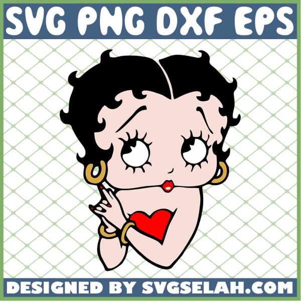 Betty Boop Face SVG PNG DXF EPS 1