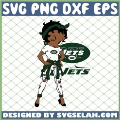 Betty Boop New York Jets NFL Logo Teams Football SVG PNG DXF EPS 1