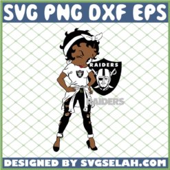 Betty Boop Oakland Raiders NFL Logo Teams Football SVG PNG DXF EPS 1