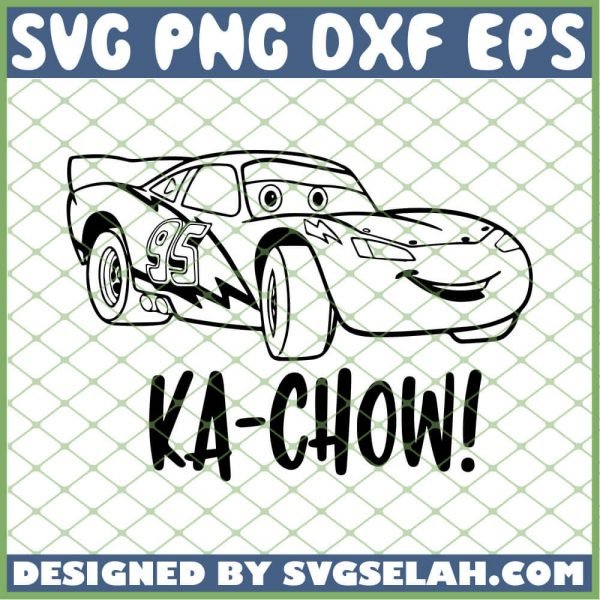 Cars Lightning Mcqueen Ka Chow SVG PNG DXF EPS 1