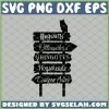 Harry Potter Directions Hogwarts Grinngotts Diagon Alley SVG PNG DXF EPS 1