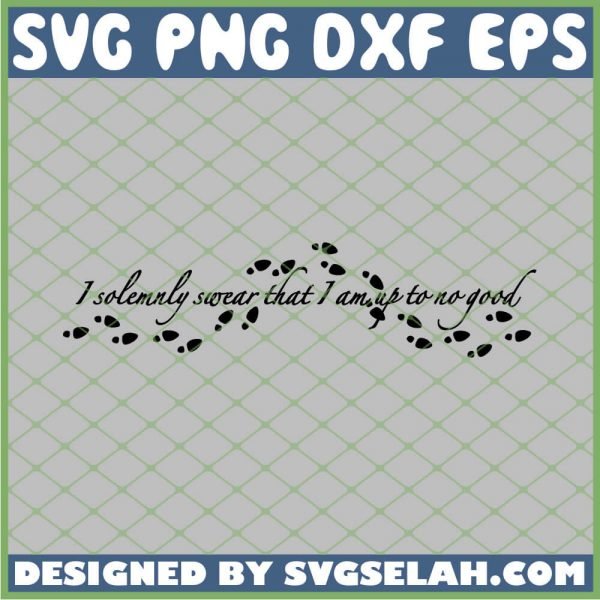 Harry Potter Footprints I Solemnly Swear That I Am Up To No Good SVG PNG DXF EPS 1