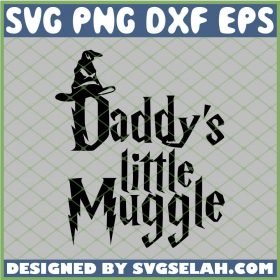 Harry Potter Hat Daddys Little Muggle SVG PNG DXF EPS 1