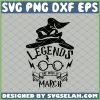 Harry Potter Hat Legends Are Born In March Glasses SVG PNG DXF EPS 1