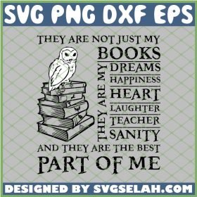 Harry Potter Owl Book Dreams Heart Teacher Part Of Me SVG PNG DXF EPS 1