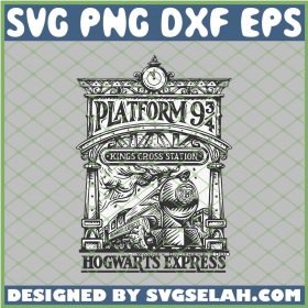 Harry Potter Platform 9 3 4 Kings Cross Station SVG PNG DXF EPS 1