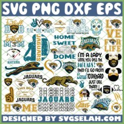 Jacksonville Jaguars NFL SVG Bundle 1