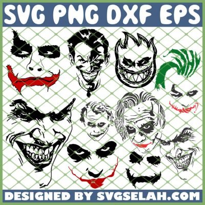 Joker Face Smile Hahaha SVG, DC Comics SVG, PNG, DXF, EPS, Design Cut ...