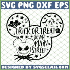 Mickey Jack Trick Or Treat Down Main Street SVG PNG DXF EPS 1