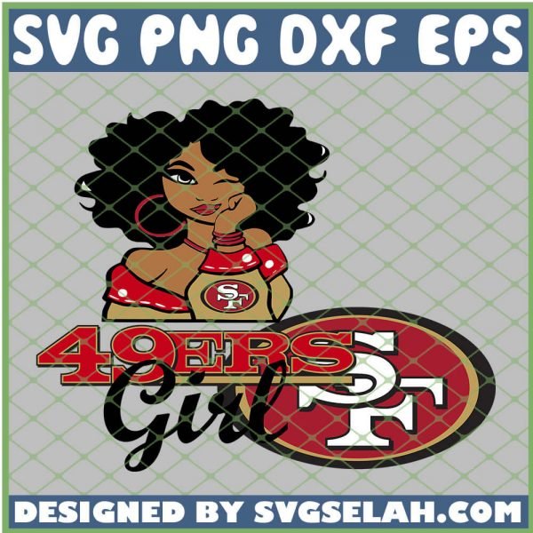 San Francisco 49ers Girl SVG PNG DXF EPS 1