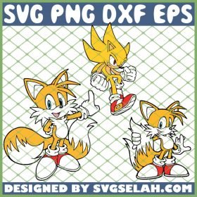 Sonic Tails SVG PNG DXF EPS 1