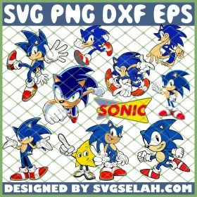 Sonic The Hedgehog SVG PNG DXF EPS 1