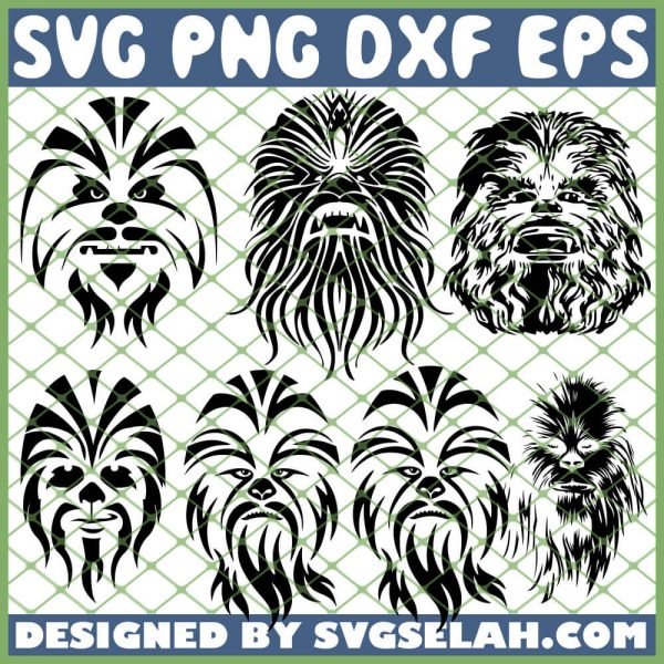 Star Wars Chewbacca Mandala SVG PNG DXF EPS 1