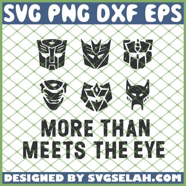 Transformers Logo More Than Meets The Eye SVG PNG DXF EPS 1