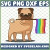 Gay Pride Flag Pug Lgbt Pride SVG PNG DXF EPS 1