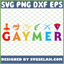 Gaymer Funny Lgbt Pride Gay Gamer Video Game Lover SVG PNG DXF EPS 1