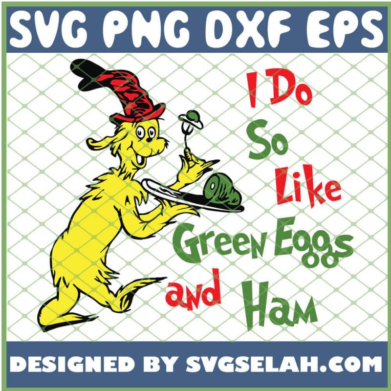 Green Eggs And Ham Book Cover By Dr Seuss SVG, Dr Seuss Quotes SVG, PNG ...