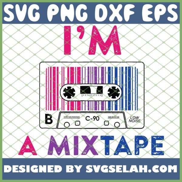 IM A Mixtape Bisexual Pride Lgbt Lesbian Gay Flag SVG PNG DXF EPS 1