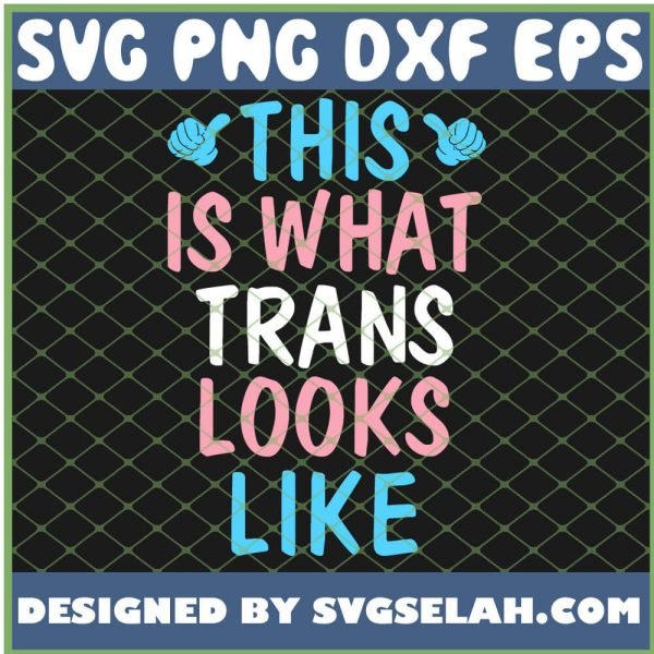 This Is What Trans Looks Like Transgender Lgbt Pride SVG PNG DXF EPS 1