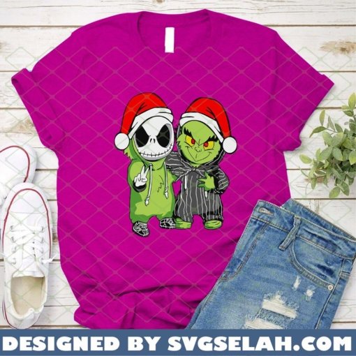 Baby Grinch And Jack Skellington Christmas 1