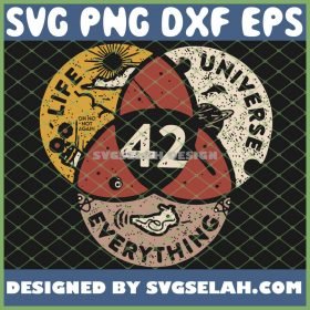 42 The Answer To Life The Universe And Everything SVG PNG DXF EPS 1