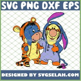 Baby Tigger And Eeyore Costume SVG PNG DXF EPS 1