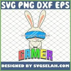 Easter Bunny Gamer Boy SVG PNG DXF EPS 1