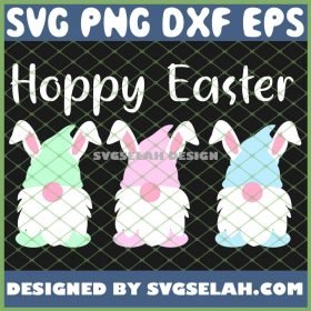 Easter Bunny Gnome Hoppy Easter Day SVG PNG DXF EPS 1