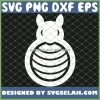 Easter Bunny Monogram Egg SVG PNG DXF EPS 1
