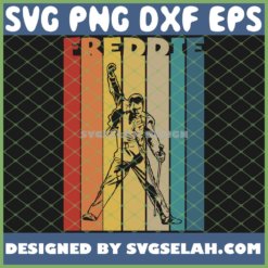 Freddie Mercury Vintage Retro SVG PNG DXF EPS 1