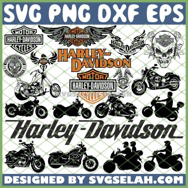 Harley Davidson SVG Bundle SVG PNG DXF EPS 1