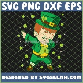 Kid Boy In The Star Rain St Patricks Day Dabbing Leprechaun SVG PNG DXF EPS 1