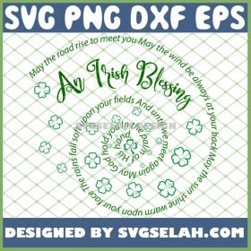 St PatrickS Day An Irish Blessing SVG PNG DXF EPS 1