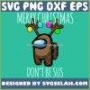 Reindeer Among Us With Lights Dont Be Sus SVG PNG DXF EPS 1