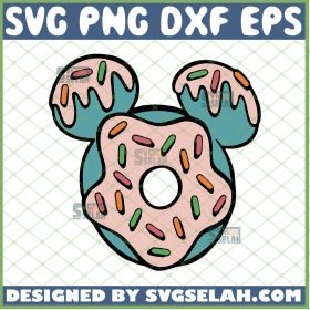 Mickey Donut Svg Doughnut Svg Donut Birthday Svg Disney Food Svg 1 