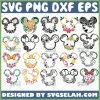 Mickey Flower Svg Disney Floral Svg Minnie And Mickey Mouse Wreath Svg Bundle 1 