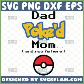 dad poked mom svg pokemon onesie svg diy funny baby bodysuits svg 1 