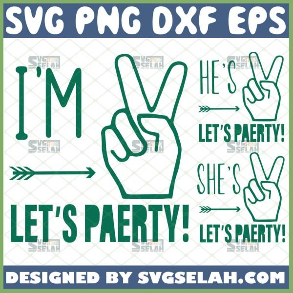 im hes shes lets party svg bundle diy gift for 2nd birthday boy girl svg family matching shirt svg 1 