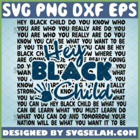 hey black child poem svg black history month svg