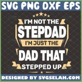 im not the stepdad im just the dad that stepped up svg fathers day shirt ideas