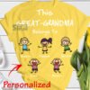personalized this nana great grandma belongs to svg grandkids diy shirt with names