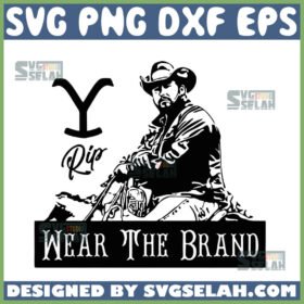 rip wheeler wear the brand svg