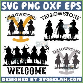 yellowstone cowboy horse svg ride for the beand