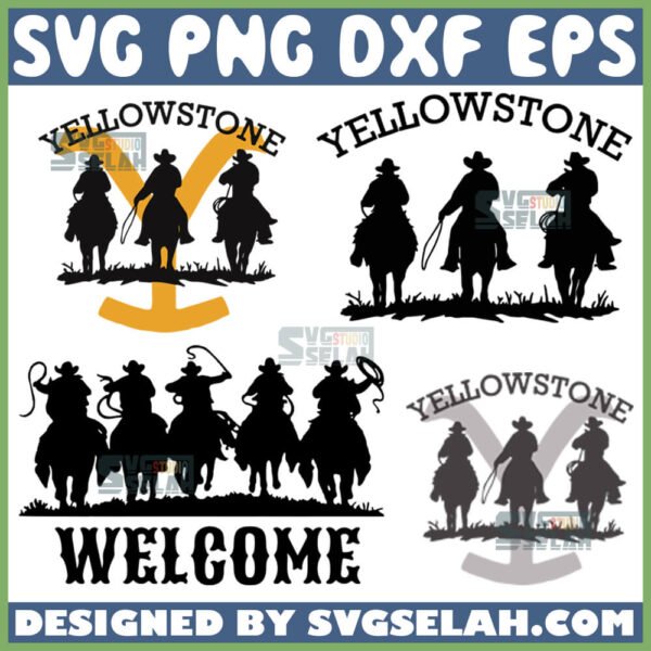 yellowstone cowboy horse svg ride for the beand