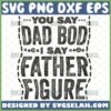 you say dad bod i say father figure svg funny fathers day gifts