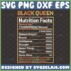 black queen nutrition facts svg african american phenomenal woman svg design for melanin girl afro diva